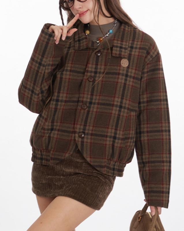 Retro casual cotton coat