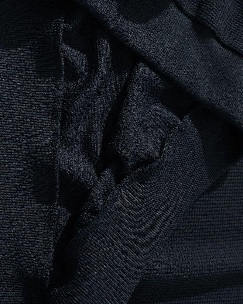 格子拼接翻領衛衣