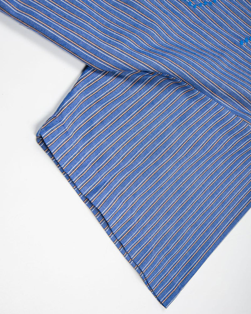 復古刺綉短袖襯衫