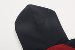 retro color block hooded jacket