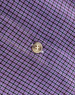 復古格子短袖襯衫