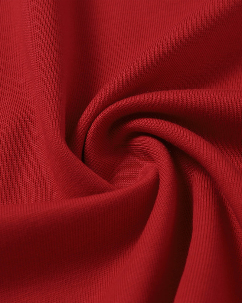 레트로 패치워크 캐주얼 반팔