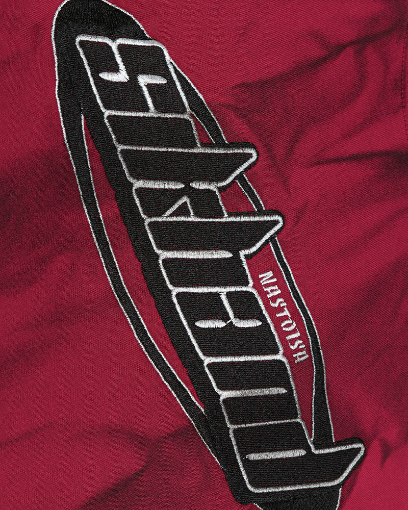 Tie-dye embroidered short sleeves