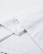 Contrast color letter embroidered short sleeves