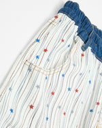 Retro striped casual pants