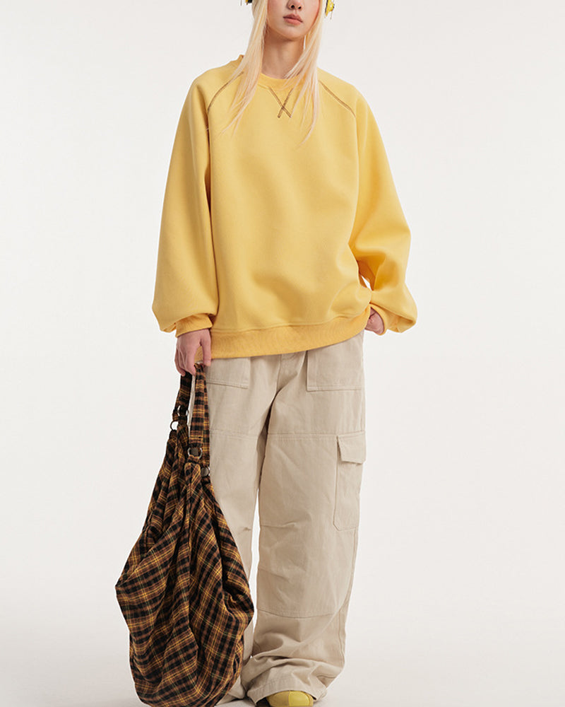 簡約寬鬆休閑衛衣