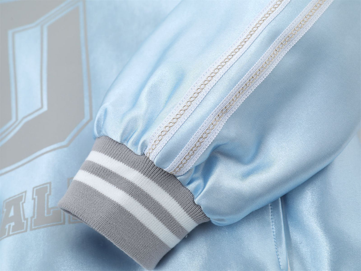 Retro letter print jacket