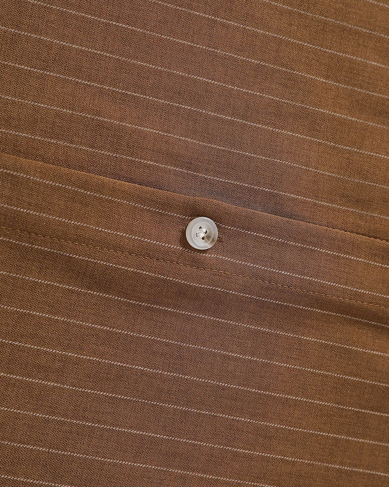 Striped short-sleeved shirt