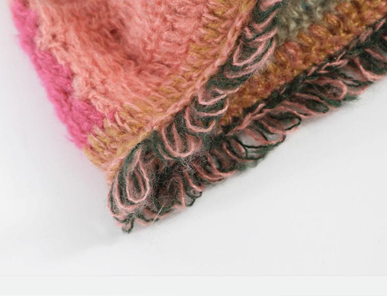 復古撞色拼接漁夫帽