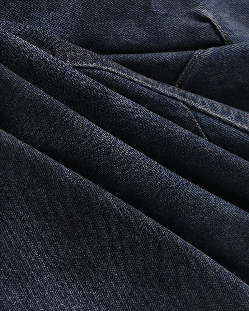 復古休閑牛仔長褲