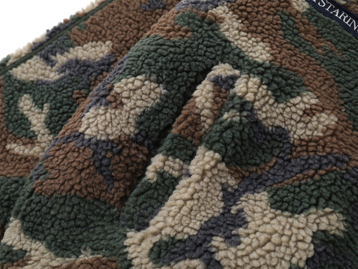 빈티지 카무플라주 배지 자수 재킷