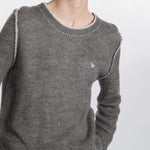 Retro contrasting sweater (women's style)