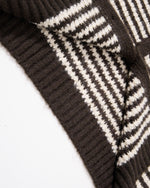 Color-blocked striped sweater