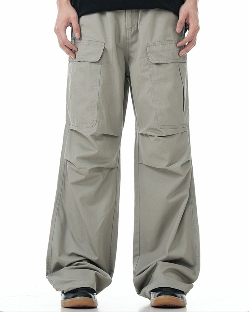 Multi-pocket casual trousers