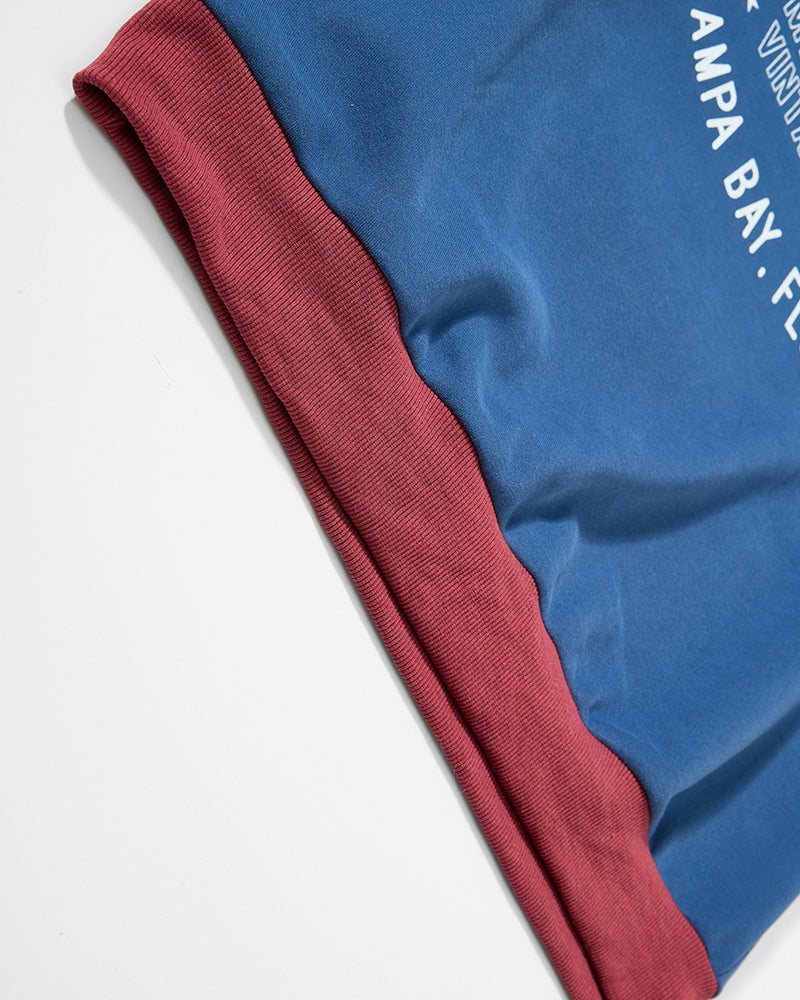 Casual color-blocked sweatshirt