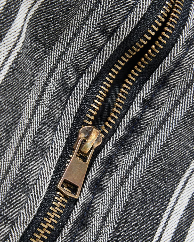 Washed striped couple jackets