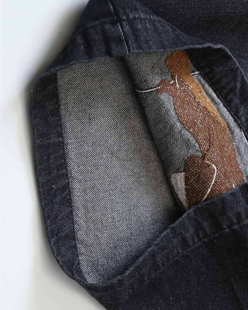 Embroidered Puppy Shorts