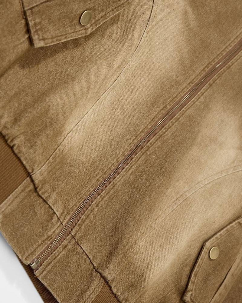 빈티지 자수 칼라 코트