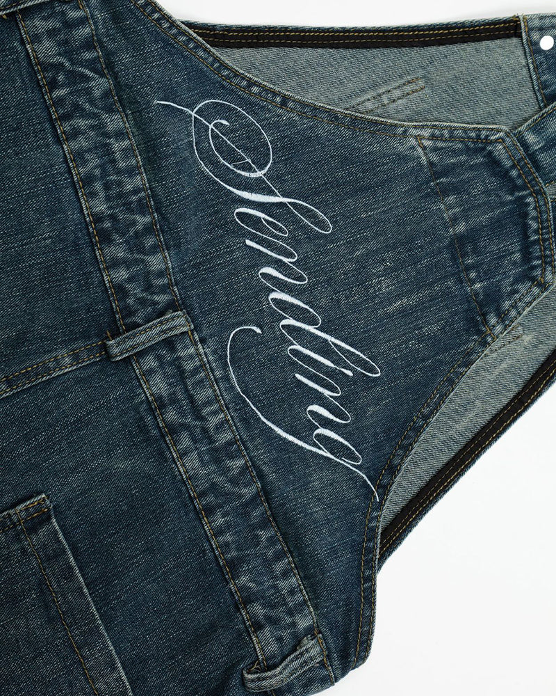 Retro casual overalls