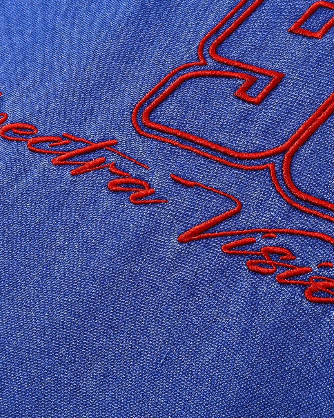 빈티지 워시드 자수 반팔