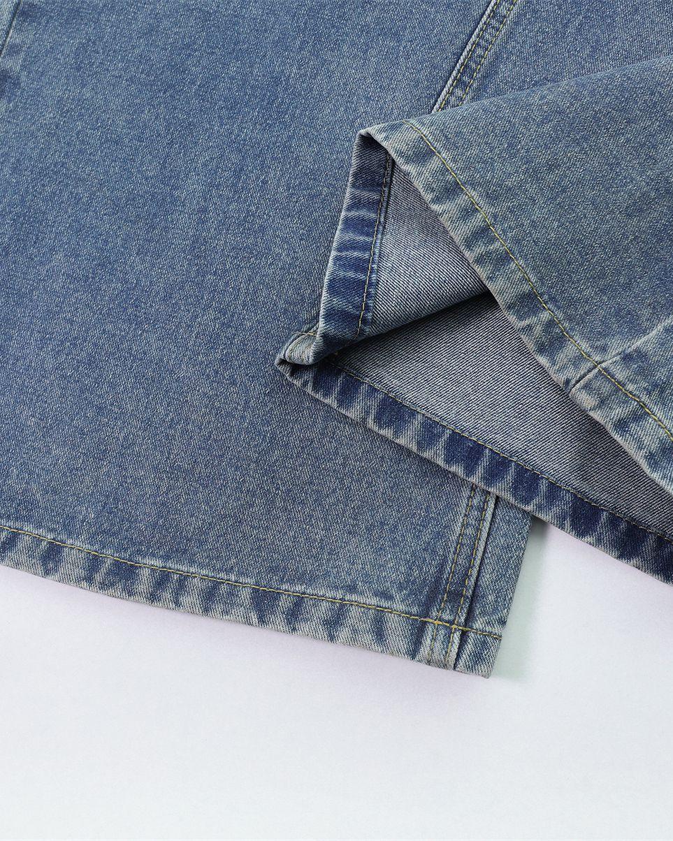 Heavy wash all-match jeans