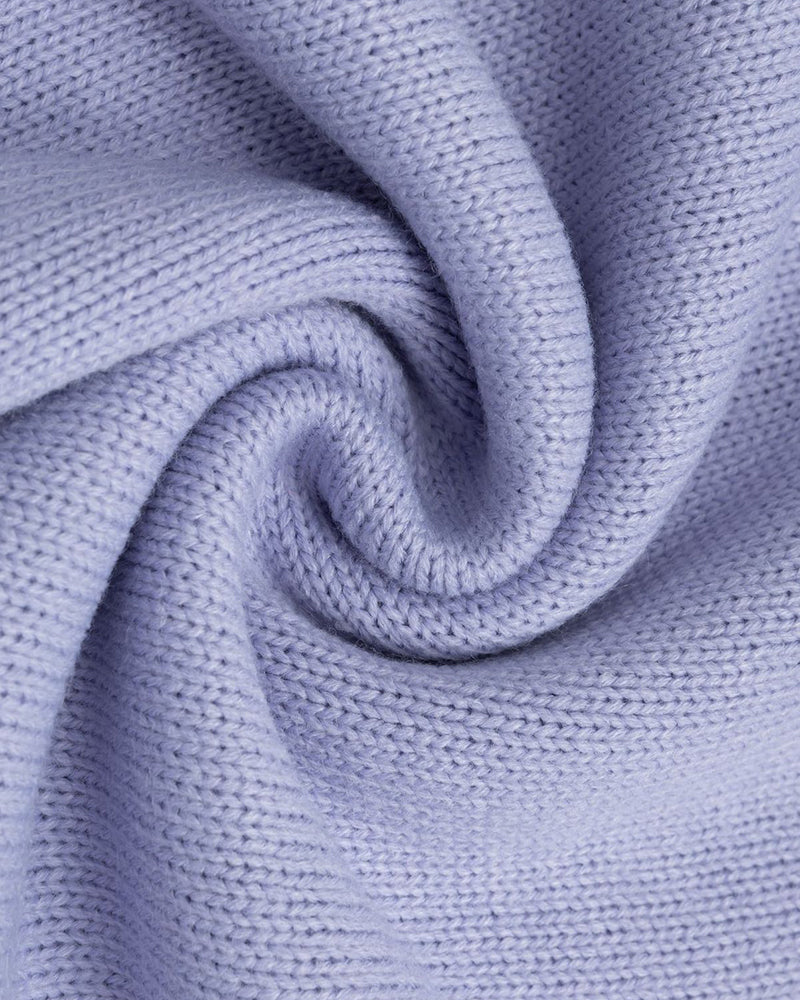 Contrast color pullover sweater