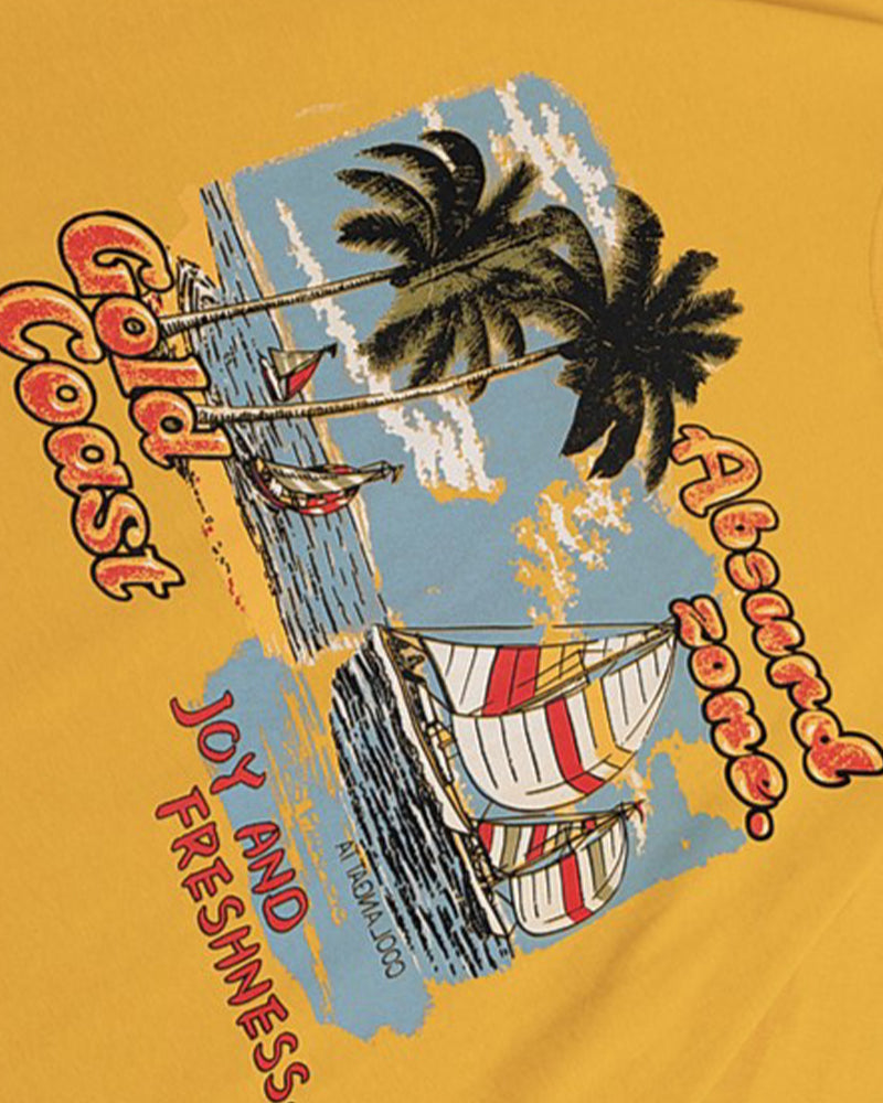 레트로 크리에이티브 프린트 반팔