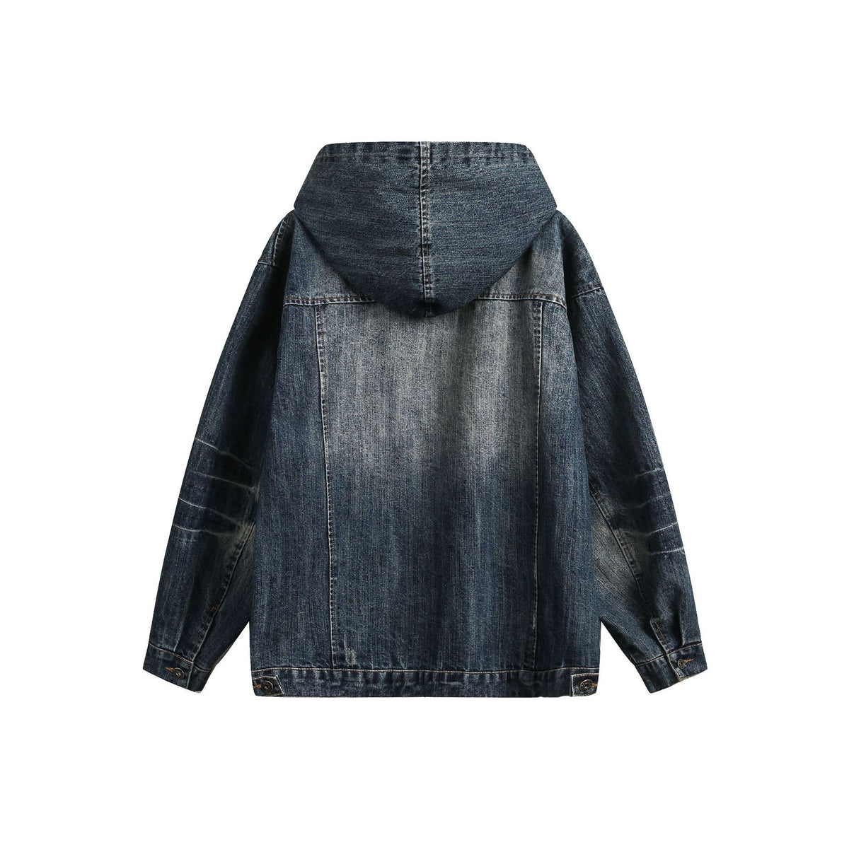 vintage denim hooded jacket