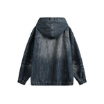 vintage denim hooded jacket