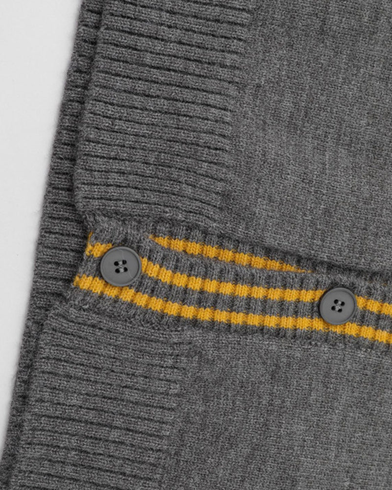 대비색 크루넥 스웨터