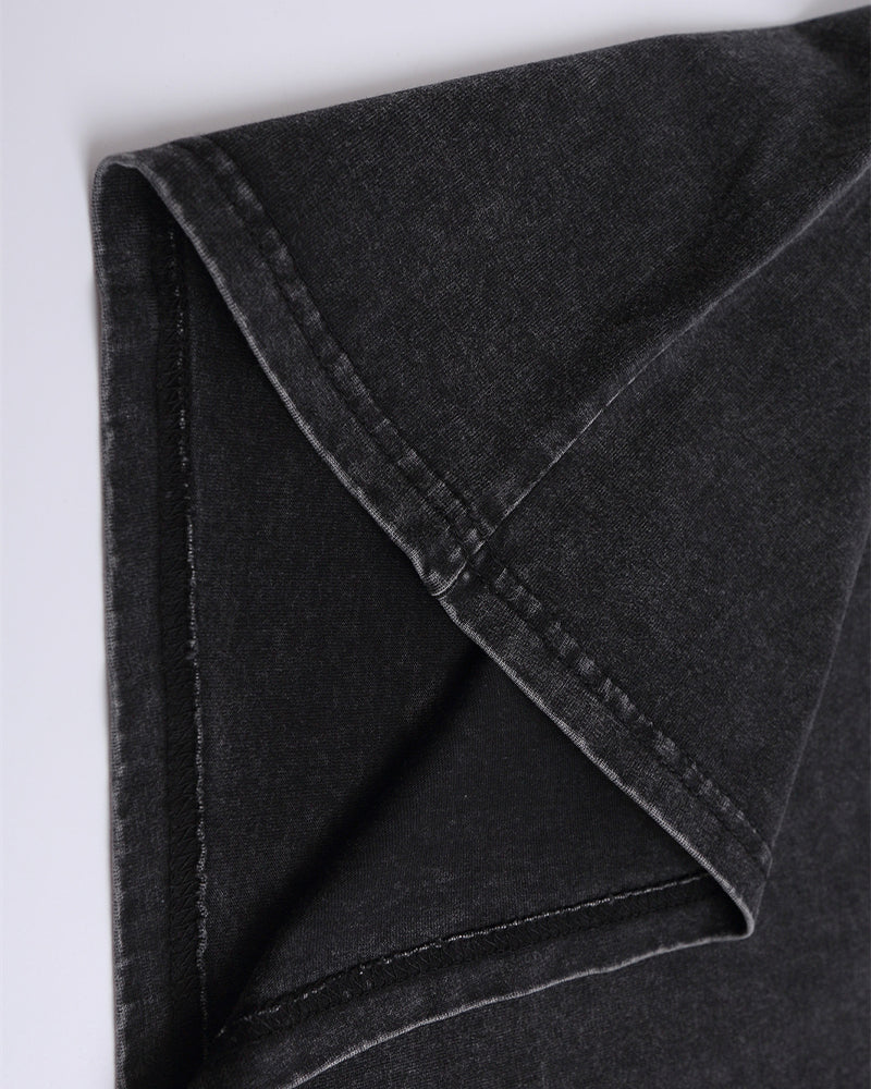 레트로 프린트 캐주얼 반팔