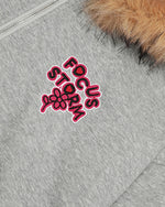 Vintage zipper embroidered jacket