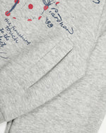 Retro hooded sweatshirt jacket