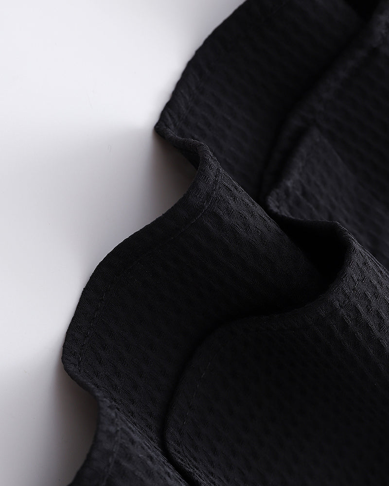 Floral embroidered long-sleeved shirt