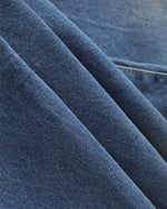 Distressed straight jeans