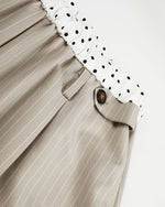 Patchwork waistband casual trousers