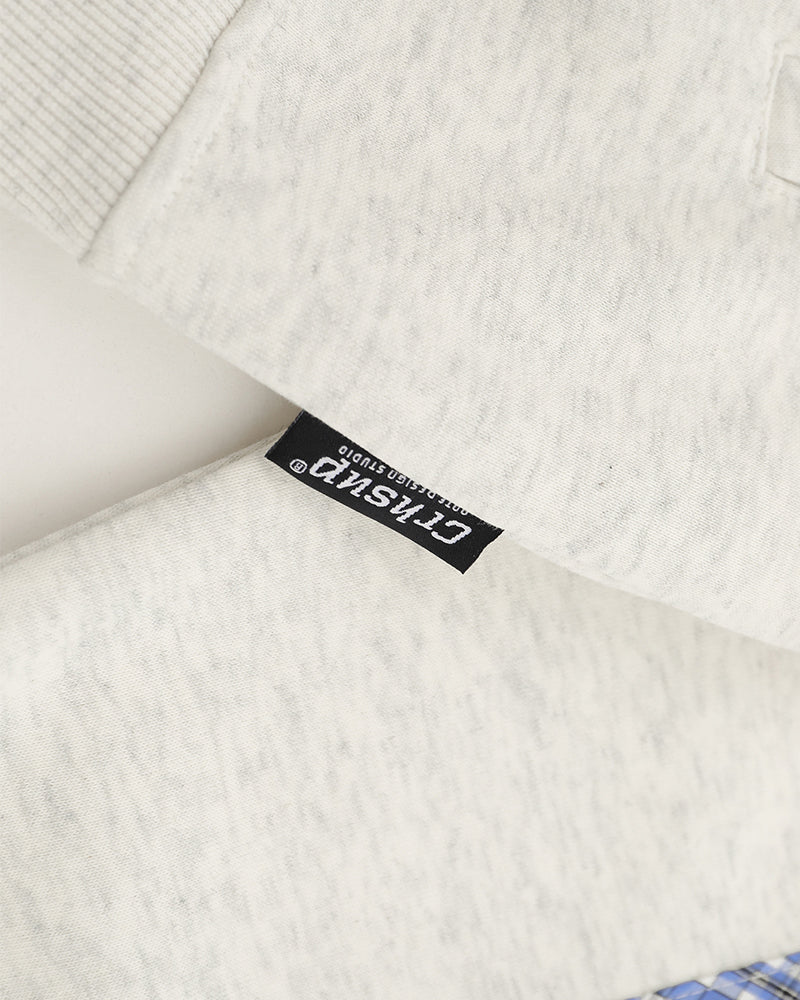 embroidered paneled lapel jacket