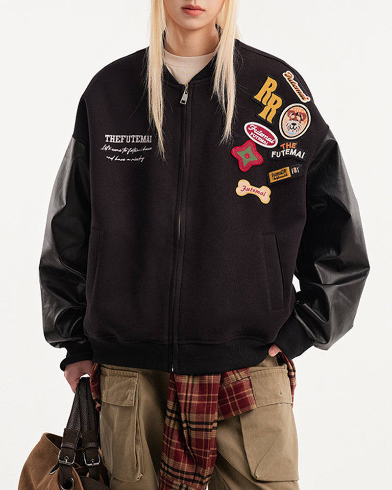 刺綉棒球服外套