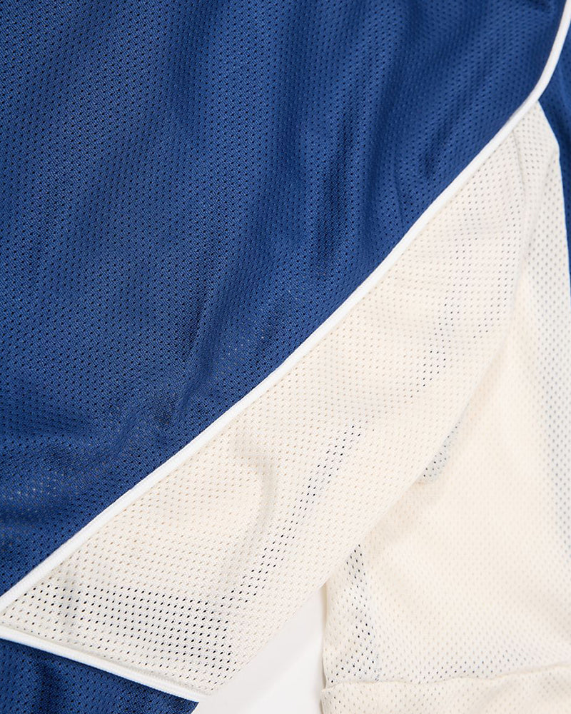 Retro color-blocked sports short-sleeved shirt