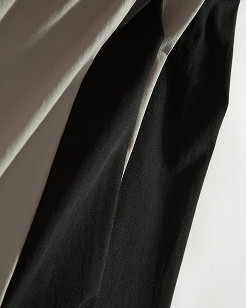 Breathable color-blocked top