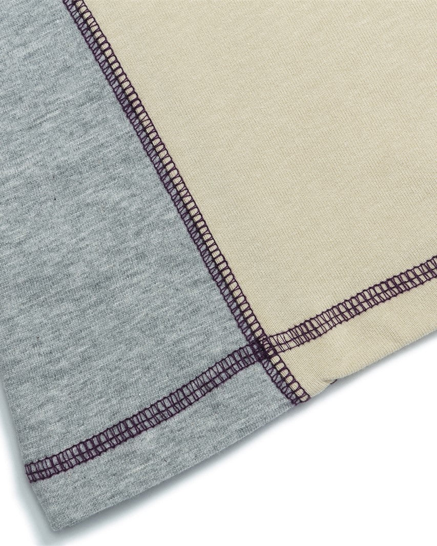 레트로 콘트라스트 컬러 블록 반팔