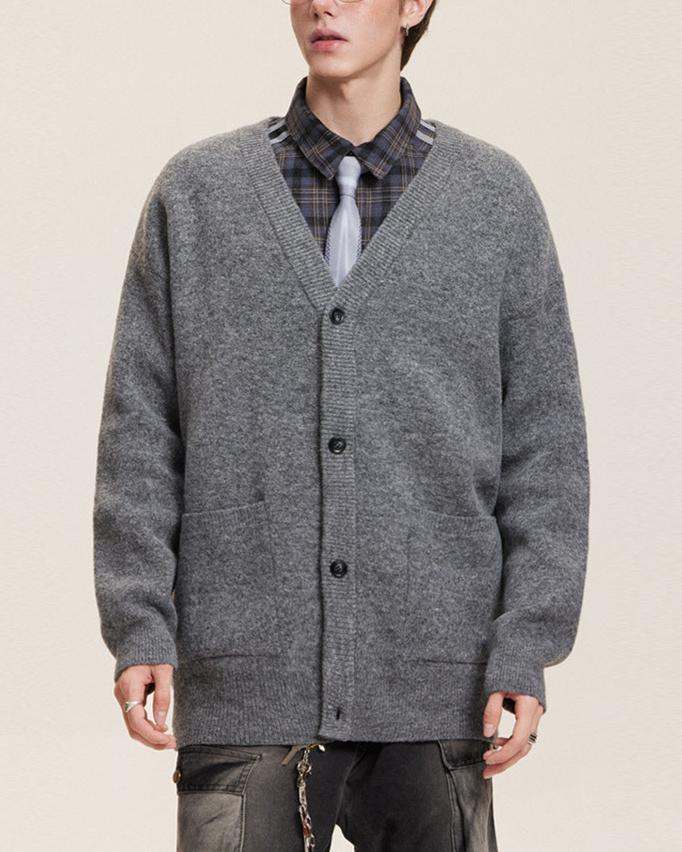 復古學院風毛衣外套