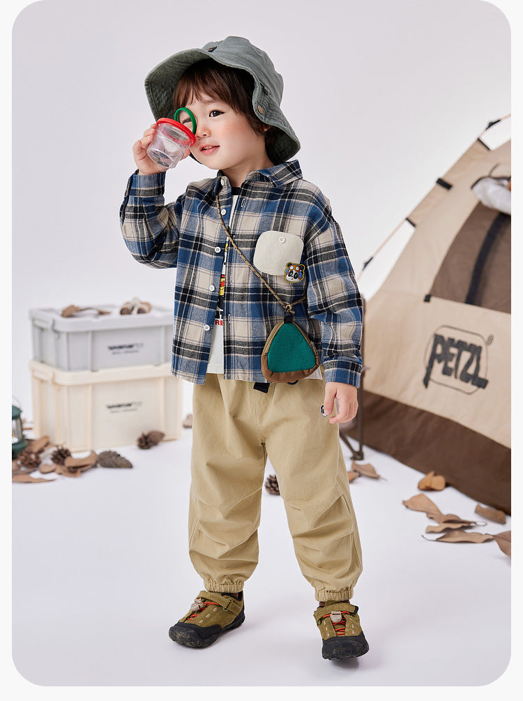 Cute plaid long sleeve shirt