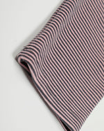 Striped patchwork fake two-piece long sleeves