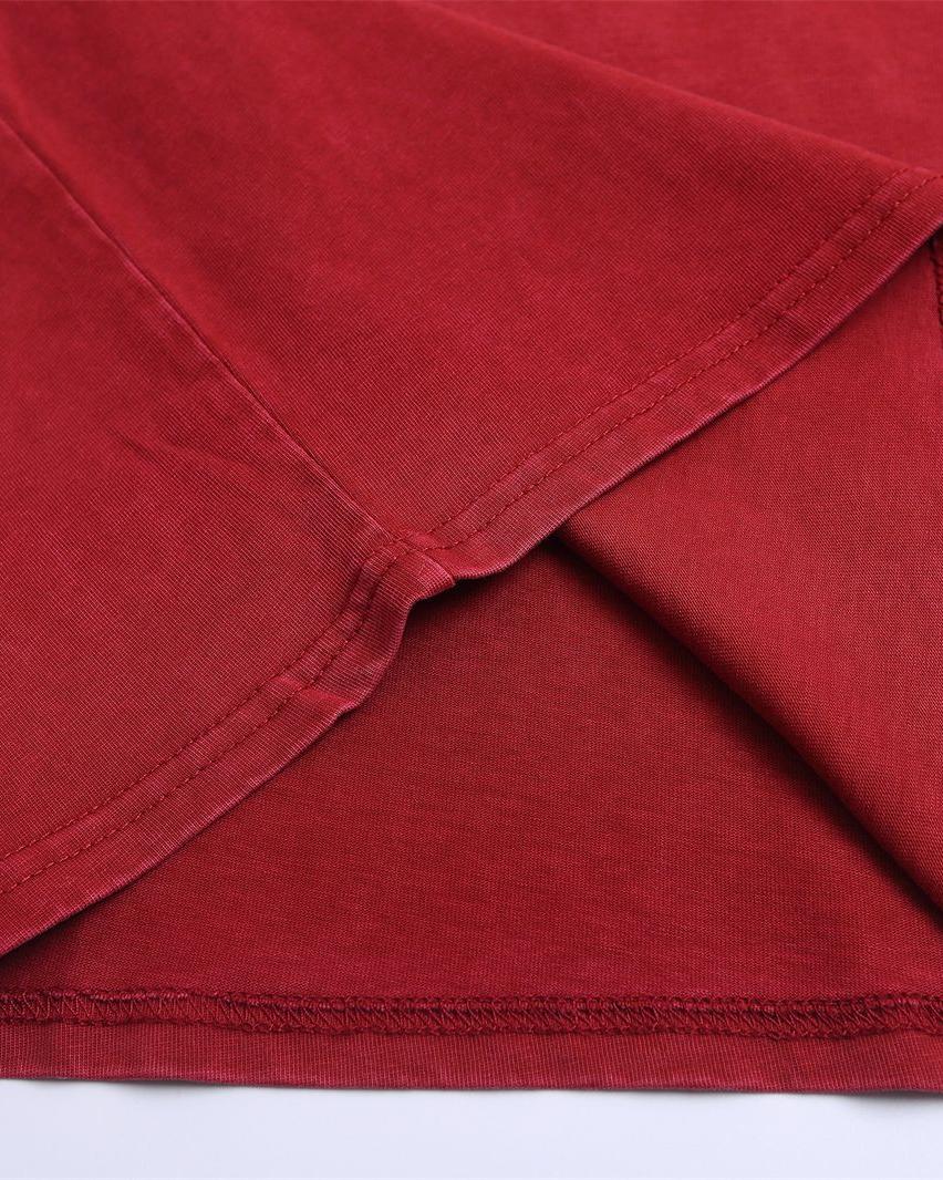 Lettering print crew neck short sleeves