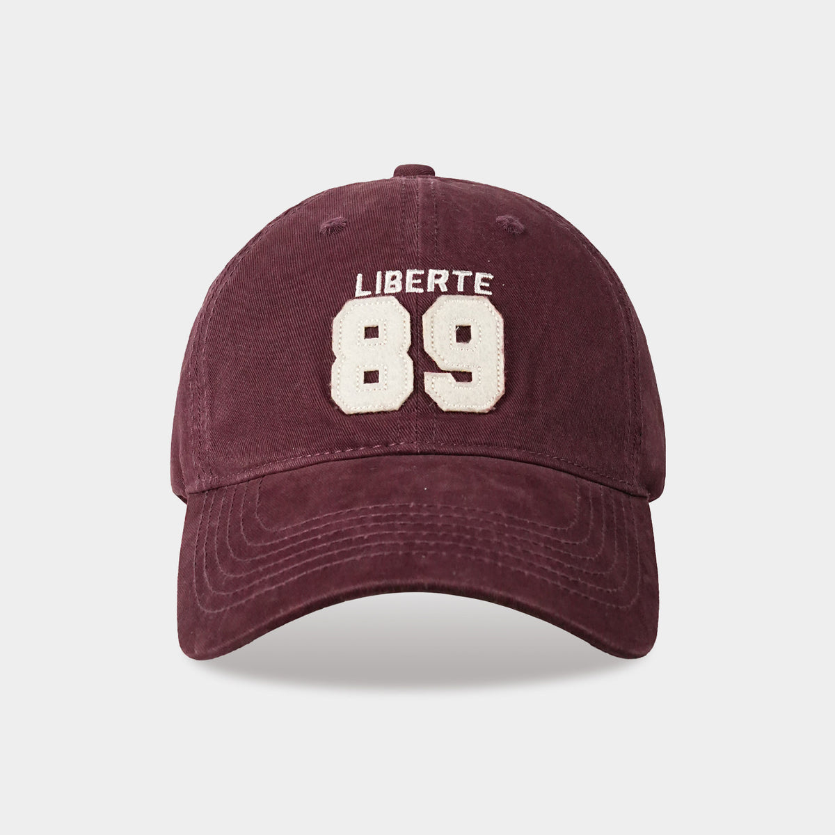 カラーブロック刺繍入りベースボールキャップ