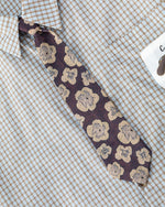 復古格紋短袖襯衫