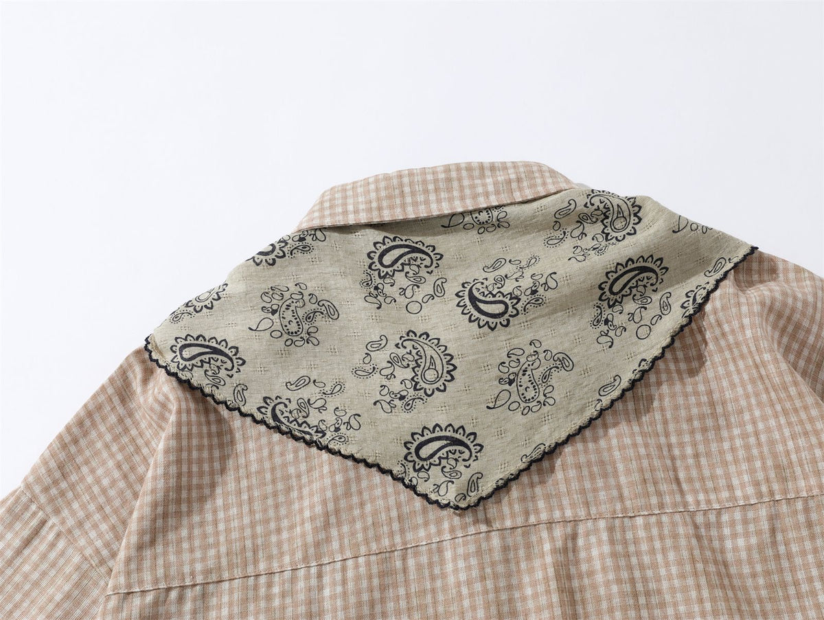 Vintage Plaid Short Sleeve Shirt