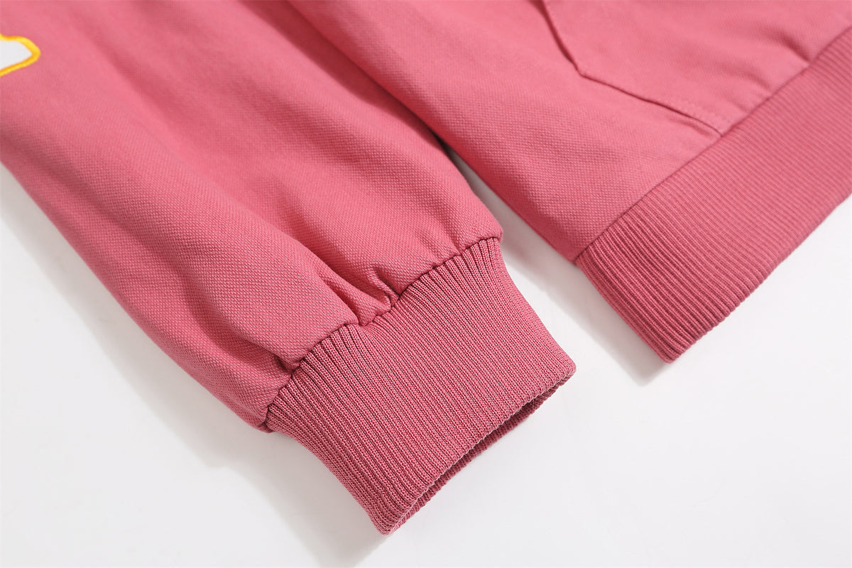 retro design hooded jacket