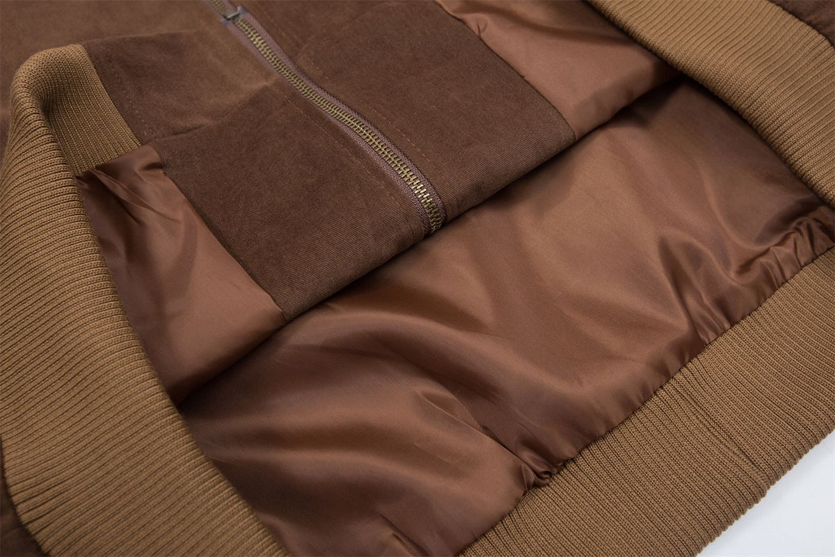 레트로 콘트라스트 자수 재킷